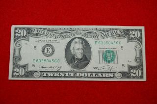 1974 Series $20 Twenty Dollar Bill,  Federal Reserve Note Richmond Virginia photo