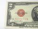 Crisp $2 Two Dollar Bill Unc 1928 G Red Seal Note Us Currency Small Size Notes photo 1