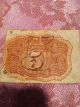 5 Cents Us Fractional Currency Second Issue 3 - 3 - 1863 Kl - 3329 Overprint 18 - 63 - R Paper Money: US photo 6