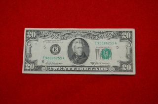 1969 A Series $20 Twenty Dollar Bill,  Federal Reserve Note Richmond Virginia photo