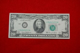 1969 C Series $20 Twenty Dollar Bill,  Federal Reserve Note Kansas City Mo photo