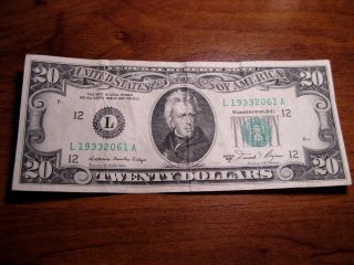 1981 20 Dollar Bill - San Francisco photo