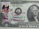 Two Dollar Bill W/1st Day Issue One Nation Indivisible Stamp Small Size Notes photo 1