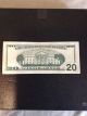 1996 Series Us $20 Bill Bleedthrough Error Rare Paper Money: US photo 2