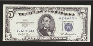 1953 - $5 Silver Certificate Blue Seal photo