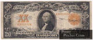 Fr.  1187 1922 $20 Gold Certificate Rare Note photo