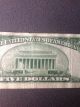 1953 Red Seal 5 Dollar Bill Make Offer Small Size Notes photo 6
