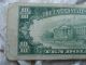 Vtg 1950 D 10 Ten Dollar Error Bill Note Well Off Center Print Paper Money Usa Paper Money: US photo 4