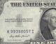 Au Crisp 1935e Silver Certificate Blue Seal K99398057i $1.  Old Currency Godless Small Size Notes photo 1