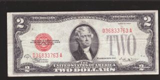 1928 - E $2 United States Note Key To Series Fred Vinson photo