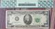 1977 $20 Major Error Full Face To Back Offset Pcgs 58ppq Choice About Paper Money: US photo 1