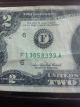 2003 A $2 Two Dollar Federal Reserve Note.  Block F/a.  Serial F13058399a. Small Size Notes photo 2
