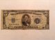 Vintage $5 1934 - C Silver Certificate Five Dollar Bill Paper Currency Blue Seal Small Size Notes photo 1
