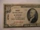 $10 1929 Wausau Wisconsin Wi National Currency Bank Note Bill Ch.  4744 Fine Paper Money: US photo 1