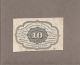 1862 - 10 Cents Postage Currency Miscut Note Paper Money: US photo 1