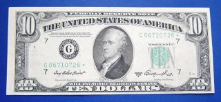 1950a $10 Frn Fr - 2011g Chicago Uncirculated photo