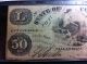 1861 Florida Obsolete Confederate Currency - $50 Dollars - Fifty - Low Serial Paper Money: US photo 2