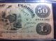 1861 Florida Obsolete Confederate Currency - $50 Dollars - Fifty - Low Serial Paper Money: US photo 3