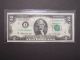 1976 Crisp Circulated Misalignment Error Note Us $2 Two Dollars Bill Note Small Size Notes photo 3
