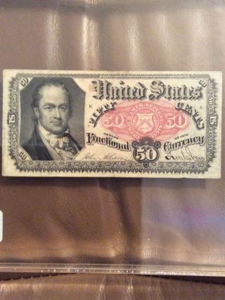 Fractional Currency United States Fifty Cents Series Of 1875 photo