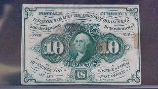 Fr.  1243spnmf (1st Issue) 10 Cents 
