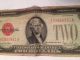 Series 1928 G $2 Red Seal Two Dollar Jefferson United States Note Currency Bill Small Size Notes photo 2