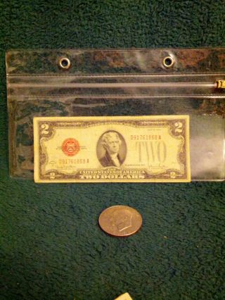 1928g Red Seal U.  S.  A.  Two Dollar Bill photo
