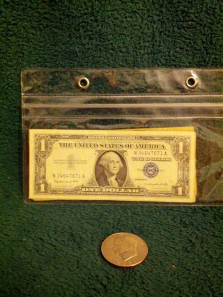 1957a Blue Seal U.  S.  A.  One Dollar Bill photo