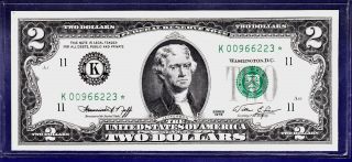 1976 $2 Federal Reserve K - Star Frn Gem Cu Unc Star photo