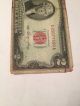 1953 $2 Dollar Currency Bill Rare Old Money Red Seal Small Size Notes photo 3