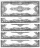 Five (5) 1923 Large Size One Dollar Bills Crisp Unc. . . .  Consecutive Numbers Large Size Notes photo 3