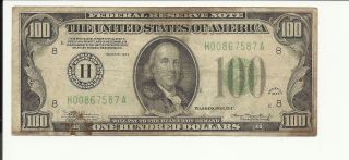 $100.  1934 St.  Louis Note.  H00867587a. photo