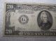 Series Of 1934.  A Jackson United States $20 Bill / Paper Money Bank Of Chicago Small Size Notes photo 1