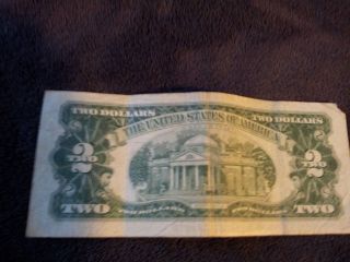 Rare 1963 Red Seal 2 Dollar Bill photo