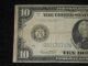 December 23 1913 $10 Ten Dollar Federal Reserve Note Large Size Us Bill Large Size Notes photo 1