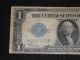 Series Of 1923 Large 1 Dollar Silver Certificate Fine+ Horse Blanket Note C Large Size Notes photo 1