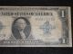 Series Of 1923 Large 1 Dollar Silver Certificate Fine+ Horse Blanket Note C Large Size Notes photo 3