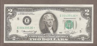 1976 E Richmond - $2.  00 Green Seal Rare Star Note photo