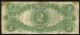Usa 1917 $2 Dollars Bill Red Seal Speelmans And White Signatures. Large Size Notes photo 1