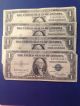 1935 A,  D,  E,  Or F One Dollar ($1) Blue Seal Bill 1 Well Circulated Note Small Size Notes photo 4