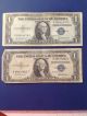 1935 A,  D,  E,  Or F One Dollar ($1) Blue Seal Bill 1 Well Circulated Note Small Size Notes photo 5