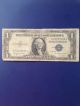 1935 A,  D,  E,  Or F One Dollar ($1) Blue Seal Bill 1 Well Circulated Note Small Size Notes photo 7