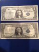 1957a One Dollar ($1) Bill Blue Seal Silver Certificate - 1 Well Circulated Note Small Size Notes photo 3