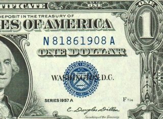 1957a $1 Silver Certificate Gem Uncirculate More Currency 4 (^x photo