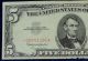 ((o^o))  1963 $5 United States Note Five Dollar Bill Star Note - Low S/n Small Size Notes photo 1