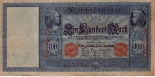 German 1910 100 Banknote photo