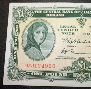 Ireland - 1972 Lavery £1 Irish Banknote Extra Fine Irland Pound Note P64 photo