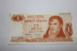 Argentina - 1 Peso 1974 photo