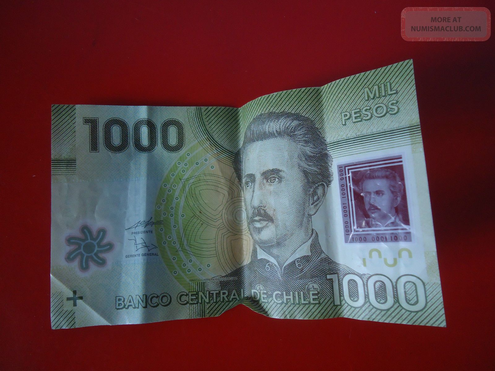 1000 Mil Pesos Chile Paper Money 2010