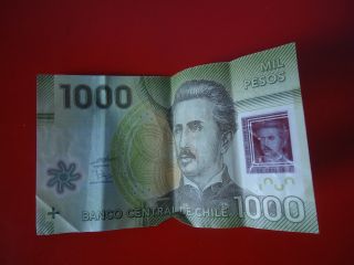 1000 Mil Pesos Chile Paper Money 2010 photo